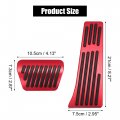 X Autohaux Red Brake And Gas Accelerator Pedal Covers Kit Anti Slip No Drilling Aluminum Alloy Foot Pads For Bmw X3 X4 X5 X6 X7