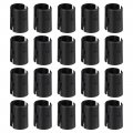 Uxcell 50pcs Wire Shelving Shelf Lock Clips Plastic For 1 Post Sleeves Replacements System Black