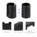 Uxcell 50pcs Wire Shelving Shelf Lock Clips Plastic For 1 Post Sleeves Replacements System Black