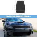 Car Center Console Lid Armrest Seat Box Cover Protector Replacement Microfiber Leather For Dodge Charger 2008-2010 Not Included