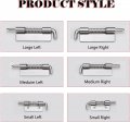 Mromax 5pcs Spring Latch 3 67 Inch Right-handed Stainless Steel Barrel Bolt Lock For Cabinet Door