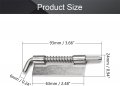 Mromax 5pcs Spring Latch 3 67 Inch Right-handed Stainless Steel Barrel Bolt Lock For Cabinet Door