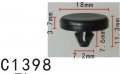 Autobahn88 Nylon Clip For 6mm Hole Universal Use Type 3 Pack Of 20