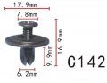 Autobahn88 Push-type Clip Vent Panel Compatible With Honda Oem 90688s0003 90688sb0003 Pack Of 20