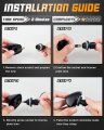 Hercoo Led License Plate Light Rear Lights Lamp Socket Wire Harness Compatible With Chevy Silverado 1500 2500 3500 Suburban