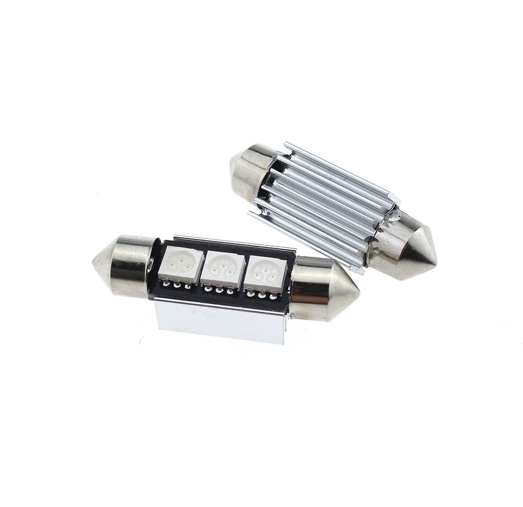 6418 Led Festoon Bulb 36mm 1 42in C5w Super Bright 4smd 5050 Chips Interior Used For Car Map Dome Courtesy Trunk License Plate