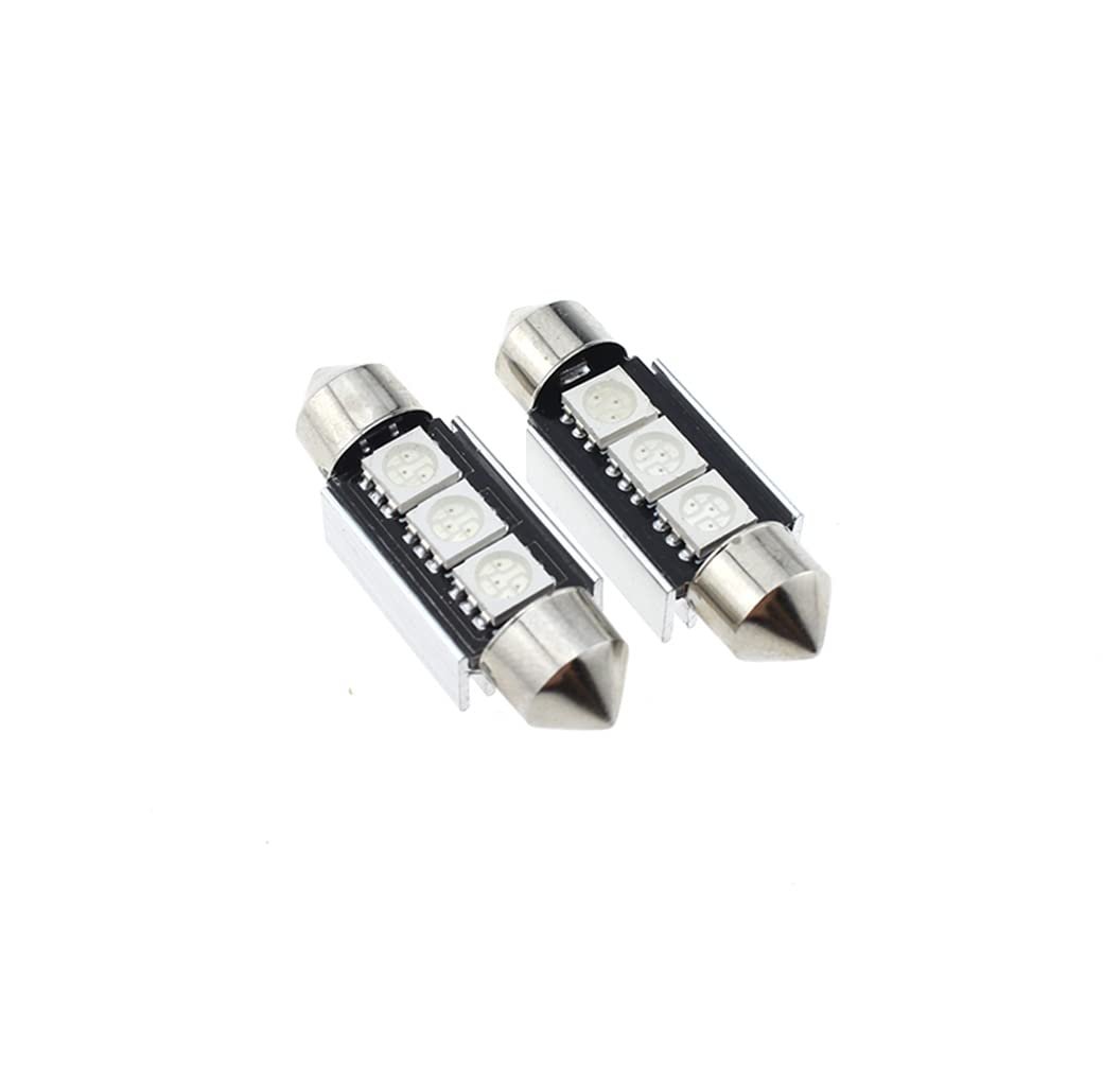 6418 Led Festoon Bulb 36mm 1 42in C5w Super Bright 4smd 5050 Chips Interior Used For Car Map Dome Courtesy Trunk License Plate