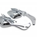 Httmt Mt025 Ttt003- Alloy Rear View Side Mirror Flame Stem Shape Compatible With H-d Softail Fat Boy