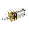 Uxcell Dc6v 30rpm Micro Gear Box Speed Reduction Motor 0 18a Electric Geared Motors