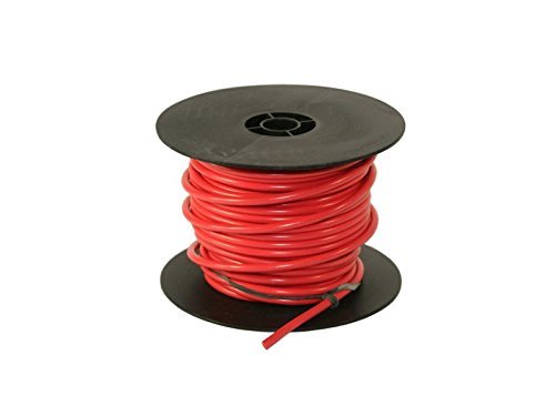 8 Ga Red Stranded Copper Core Wire 100 Ft Coil Model 02550