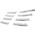 Lower Grille Trim Kit For Volkswagen Jetta 2005 2006 2007 2008 2009 2010 Chrome Part Vw1211100 Or 1km898653 