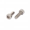 Uxcella M2 5x8mm Thread 304 Stainless Steel Torx Socket Cap Screw T8 Drive 40pcs