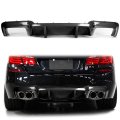 Rear Bumper Diffuser Spoiler For 2012-2016 Bmw 5 Series F10 M5 Base 4-door Sedan Protector Lower Lip Carbon Fiber Color 