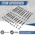 7 16 Thread Blocks 12-point Cylinder Head Studs Kits Compatible With Ford Windsor Small Block 4 7l 5 0l 289 302 1963-2001