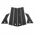 6pcs Carbon Fiber B C Pillar Post Trim Door Window Sticker Replacement For Mach E 2021 Interior And Exterior Modification Car 