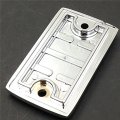 Xkh- Motorcycle Chrome Brake Fluid Reservoir Cap Cover Free Spirit Eagle Engraved Compatible With Suzuki Intruder 1400 1500