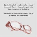 Stoggles Official Cat Eye- Z87 1 Certified Safety Glasses Anti-fog Blue Light Blocking Clear