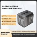 Travel Adapter Universal Power International Plug Adaptor With 4 Usb Ports Fast Charging All In One Worldwide Wall Charger Ac