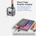 Travel Adapter Universal Power International Plug Adaptor With 4 Usb Ports Fast Charging All In One Worldwide Wall Charger Ac