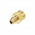 Uxcell Brass Pipe Fitting 7 16 -20unf Flare Male To 1 4npt Female Thread Tubing Adapter Hose Connector For Air Conditioner