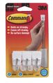 Command 17067es Hooks W Adhesive Stripssmall Wireholds 1 2 Lb3 Pkwe 