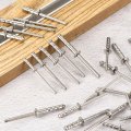 30pcs 5 32 X 1 2 304 Stainless Steel Round Head Double-drum Blind Rivets Pull Nail Drum Type For Diy Sheet Metal Automotive 