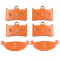 Httmt Brake Pads Compatible With Xp 500 T-max 2008-2012 Front Rear Carbon Fiber