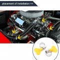 Uxcell 10pcs Car Metal Adjustable 10-16mm Hose Clamp Fuel Tube Tight Clip W Plastic Handle