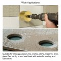 Uxcell Brazed Diamond Core Drill Bits 70mm Hole Saws With M10 Arbor Adapter For Porcelain Tile Marble Concrete Stone Brick
