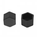 Uxcell 20pcs 19mm Rubber Car Wheel Tire Tyre Nut Screw Cover Caps Hub Protector Black