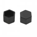 Uxcell 20pcs 19mm Rubber Car Wheel Tire Tyre Nut Screw Cover Caps Hub Protector Black