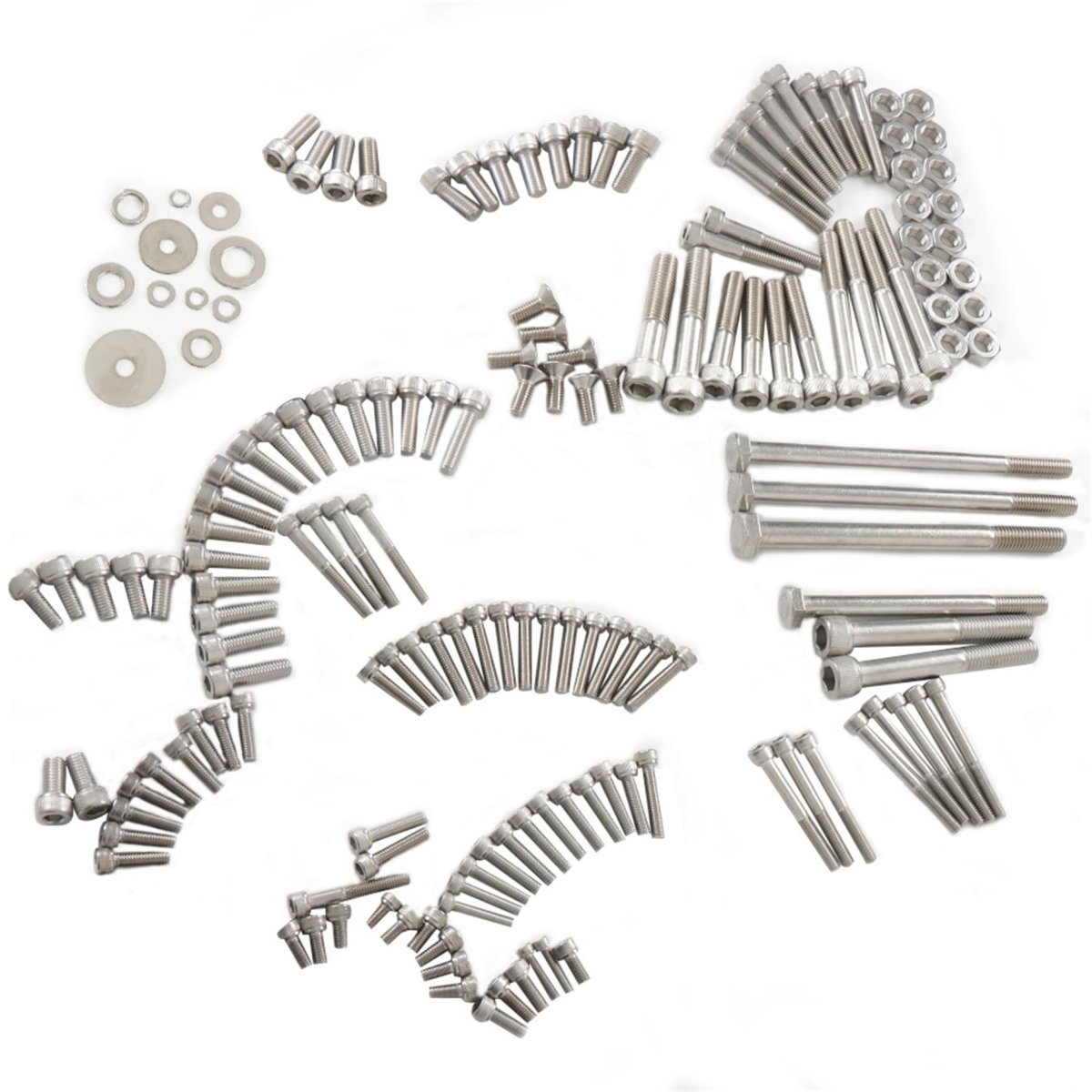 659 Pieces Polished Stainless Steel Atv Bolt Screw Kit Set Replacement For Banshee 350 Yfz350 1987-2006