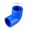 Uxcell 20mm Slip 90 Degree Pvc Pipe Fitting Elbow Coupling Adapter Blue 10 Pcs