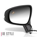 Lx1320160 Oe Style Driver Side Mirror Manual Folding Power Adjust Heated Glass Turn Signal Memory Blind Spot Detection Puddle
