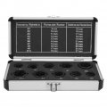 10pcs Bolts Remover Hex Black Steel Damaged Nut Stud Extractor Rusted Stripped And Removal Kit With Aluminium Box