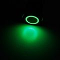 E Support 19mm 12v 5a Car Green Led Light Angel Eye Metal Push Button Toggle Switch Socket Plug Latching Black Shell