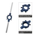 Round Die Stock Handle Wrench 30mm 1 18 Adjustable Threading Holder For Bolt Thread Repair Bar Tools Fit M10-m11 Metric Dies
