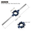 Round Die Stock Handle Wrench 30mm 1 18 Adjustable Threading Holder For Bolt Thread Repair Bar Tools Fit M10-m11 Metric Dies