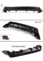 Shark Fin Primer Matt Black Rear Bumper Diffuser Compatible For 2015-2017 Lexus Rc200t Rc300 Rc350 F-sport