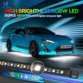 Mictuning N8 Aluminum Rgbw Led Car Underglow Light Kit Exterior Underbody Multicolor Strip Multi Mode Soundsync Neon Accent Bar