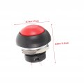 Osaladi 20 Pcs Doorbell Button Door Chime Push For Ringer Buzzer Self-resetting Small Self Reset Metal With Lights