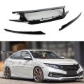 Js Style High Flow Gloss Black Mesh Front Grille For 2019 2021 Honda Civic 4 Door Sedan And 2 Coupe Non Si Models Performance 