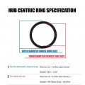 Hub Centric Ring Set 87 0mm Wheel Bore Od To 66 56mm Id For Mercedes Benz