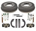 Rear Brake Drums Shoes Spring Kit Wheel Cylinder Replacement Part For 95-00 Avenger 95-05 Eclipse Stop Look Check Only Models 
