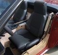 Iggee Chevy Corvette C4 Standard Base 1984-1993 Black Artificial Leather Custom Made Original Fit Seat Cover 