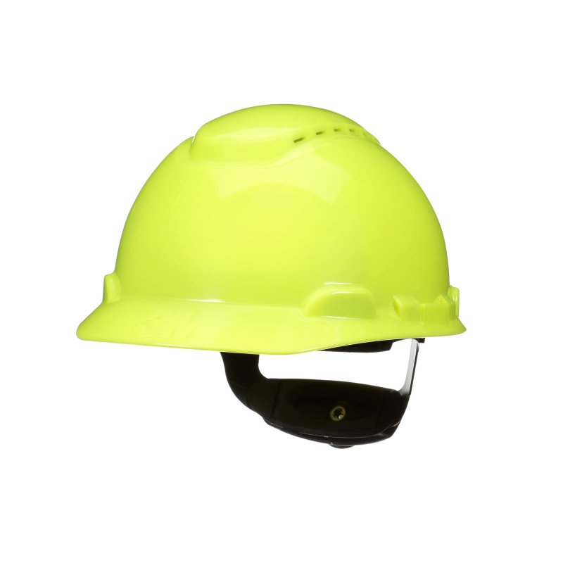 Securefit Hard Hat H-709sfv-uv Hi-vis Yellow Vented Cap Style Safety Helmet With Uvicator Sensor 4-point Pressure Diffusion