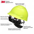 Securefit Hard Hat H-709sfv-uv Hi-vis Yellow Vented Cap Style Safety Helmet With Uvicator Sensor 4-point Pressure Diffusion