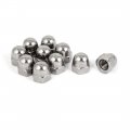Acorn Hex Cap Nuts 10pcs M10 Dome 316 Stainless Steel Hexagon Decorative Nut For Screws Bolts Silver Tone 