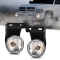 Front Bumper Fog Lights W Bulbs For Dodge Ram Pickup 1994 1995 1996 1997 1998 1999 2000 2001 Fog Lamps Clear Lens 2pcs 
