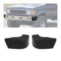 Front Bumper End Cap Extension Trim For 1984 1988 Toyota Pickup 4wd And 1989 4runner Black Textured Plastic Pair Bl4136 